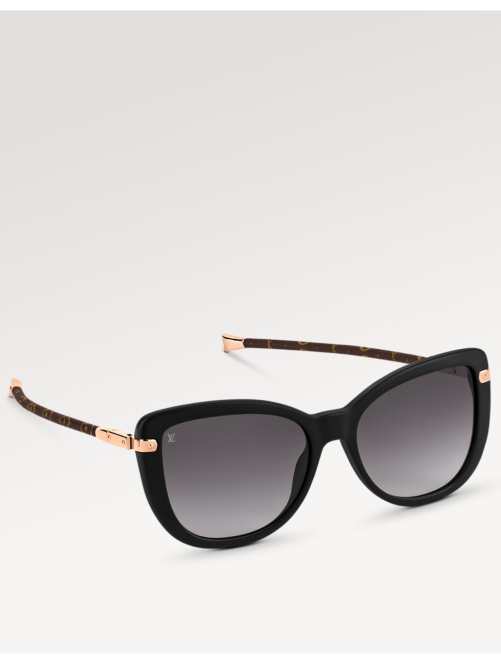 Louis Vuitton Charlotte Sunglasses (Black Cat Eye Monogram Arms) - Picture 13 of 14